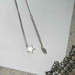 Orelia silver Dainty Star necklace